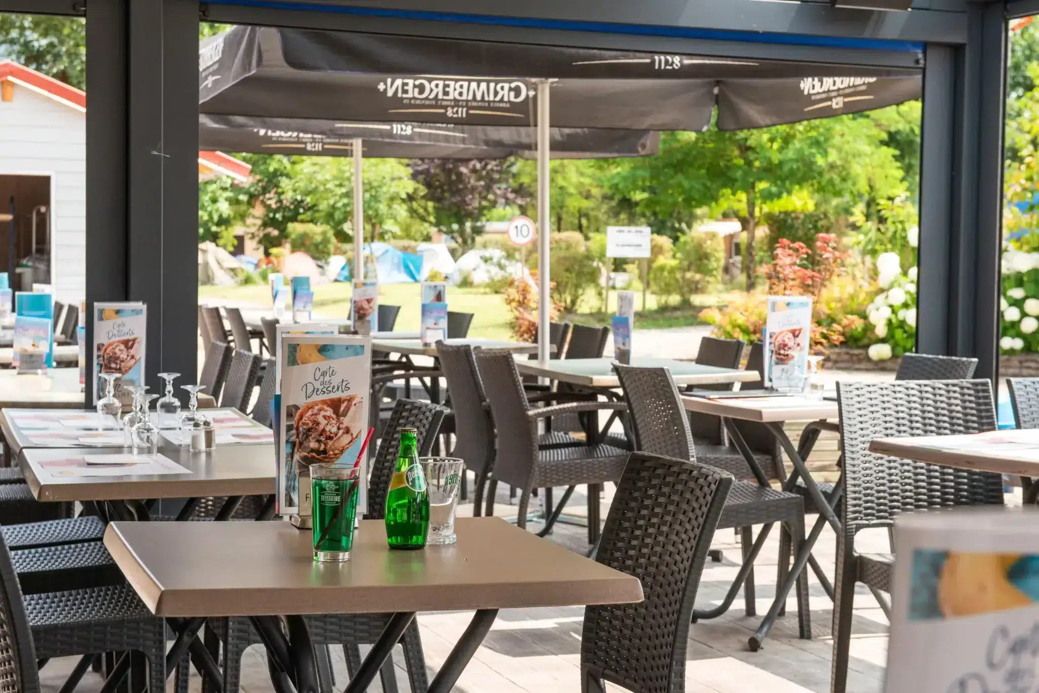 camping ile de la comtesse terrasse